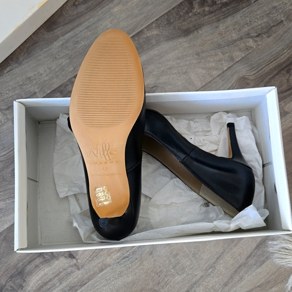 Vegan heels black cruelty free Will's of London - Picture 3 of 4